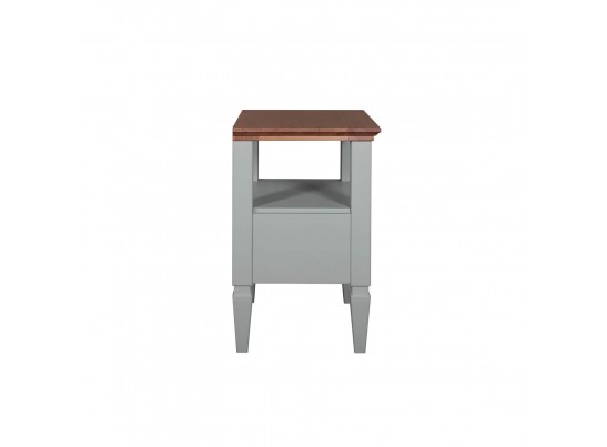 2.1.3 Тумба прикроватная "Ольса" 01 (серый 7042/антик 24) в Кургане