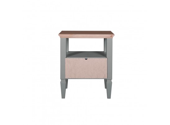 2.1.3 Тумба прикроватная "Ольса" 01 (серый 7042/антик 24) в Кургане
