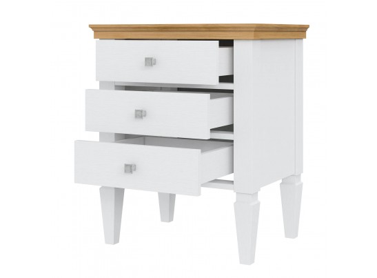 2.3.2 Тумба прикроватная "Ольса" 03 (белый лак/антик 24) в Кургане