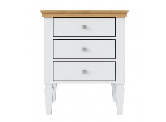 2.3.2 Тумба прикроватная "Ольса" 03 (белый лак/антик 24) в Кургане
