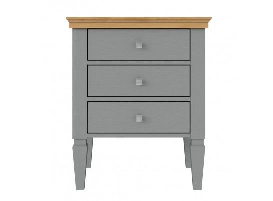 2.3.3 Тумба прикроватная "Ольса" 03 (серый 7042/антик 24) в Кургане