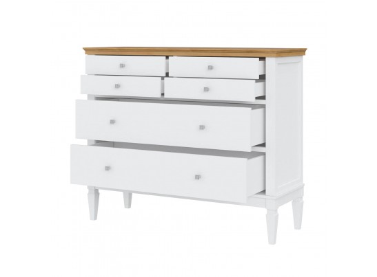 3.1.2 Комод "Ольса" 042 (белый лак/антик 24) в Кургане