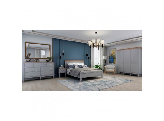 3.2.3 Комод "Ольса" 224 (серый 7042/антик 24) в Кургане