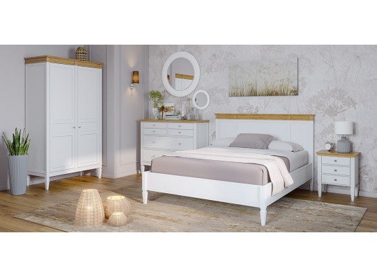 4.1.2 Шкаф для одежды "Ольса" 02 (белый лак/антик 24) в Кургане