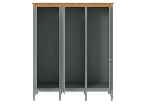 4.2.3 Шкаф для одежды "Ольса" 03 (серый 7042/антик 24) в Кургане