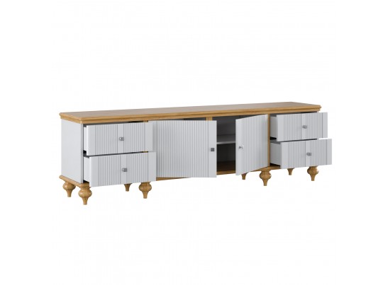 Тумба ТВ "Рандеву" 024 белый лак