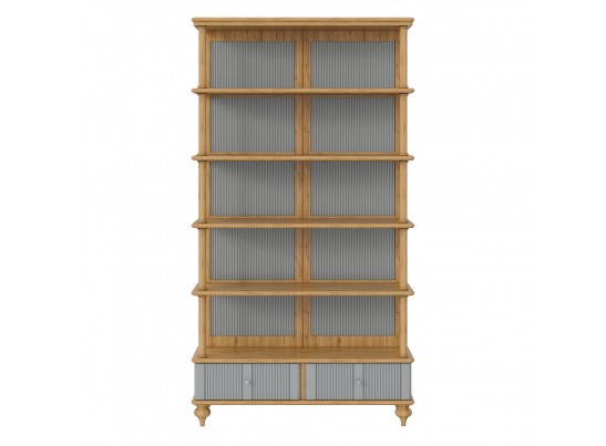 Шкаф книжный «Рандеву» 110 серый