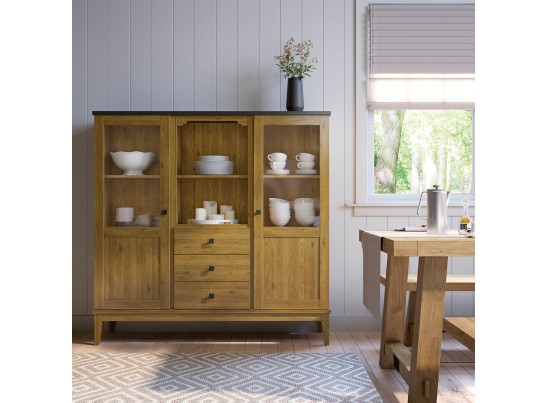 Шкаф для посуды «Бон Вояж» 203-150 антик в Кургане