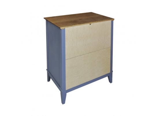 Комод с 4 ящиками 022 Пенни серый 7046/антик 24