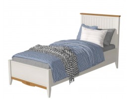 Кровать односпальная 90х200 Пенни белый/антик 24