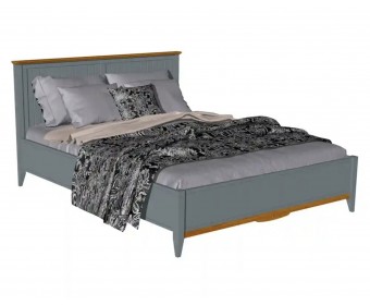 Кровать двуспальная 160х200 Пенни серый 7046/антик 24