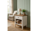 Тумба прикроватная Пенни белый воск/антик 24