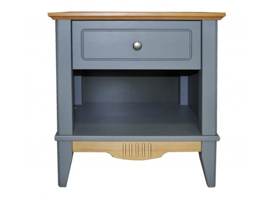 Тумба прикроватная Пенни серый 7046/антик 24