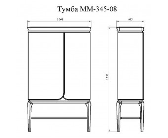 Тумба "Алеко" ММ-345-08