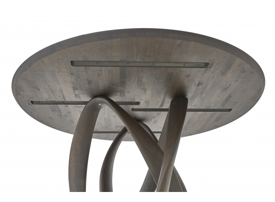 Стол обеденный "Инфинити одиночный" круглая деревянная столешница в Кургане