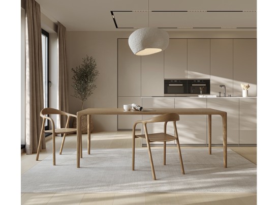 Стол из массива дуба «Милина» прямое сращивание