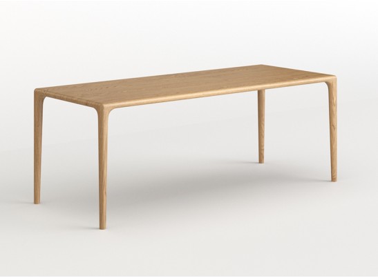 Стол из массива дуба «Милина» цельный