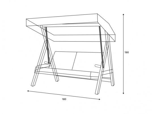 Качели Paris бежевые с подушками в Кургане