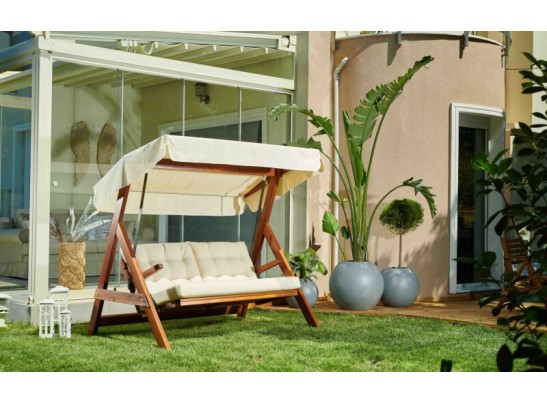 Качели Paris бежевые с подушками в Кургане