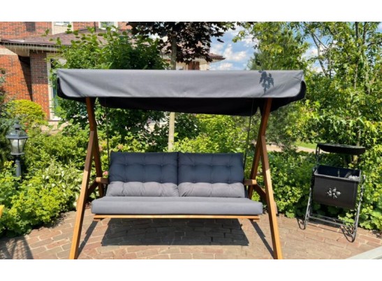 Качели Paris серые с подушками в Кургане