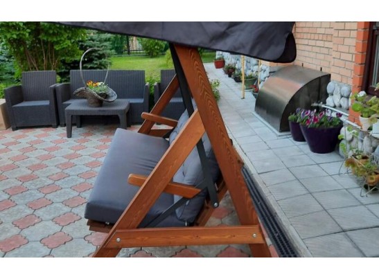 Качели Paris серые с подушками в Кургане