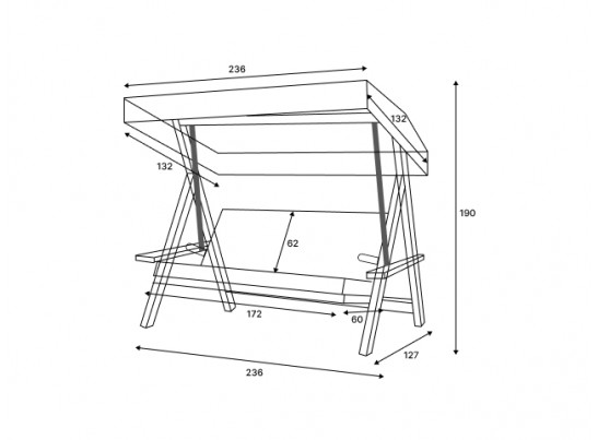 Качели Lyon с песочными подушками в Кургане