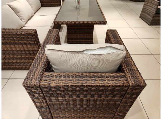 Комплект мебели KARL с обеденным столом (коричневый) в Кургане