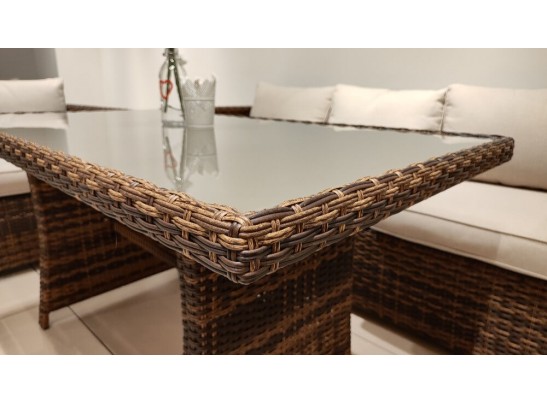 Комплект мебели KARL с обеденным столом (коричневый) в Кургане