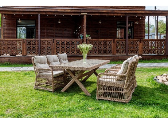 Обеденный комплект ISABELLA из искусственного ротанга в Кургане