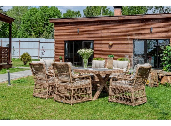 Обеденный комплект ISABELLA из искусственного ротанга в Кургане