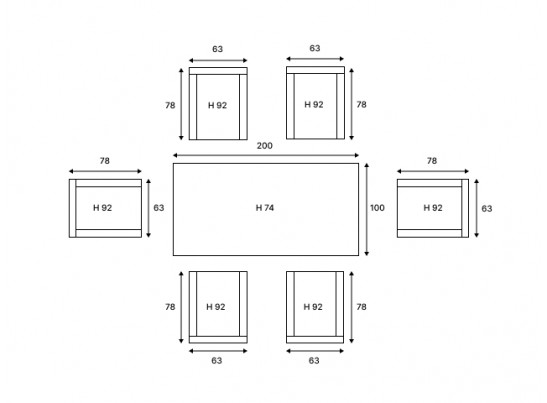 Обеденный комплект ISABELLA из искусственного ротанга в Кургане