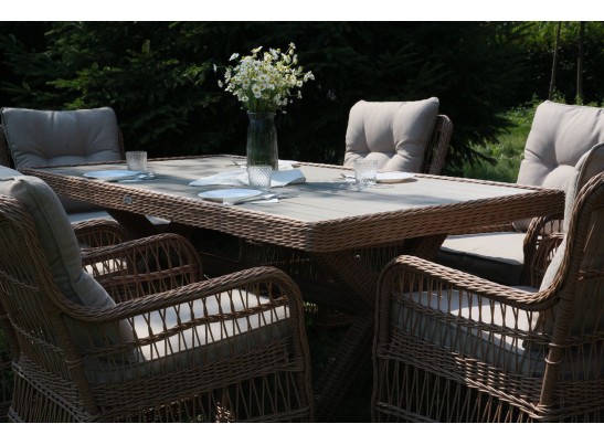 Обеденный комплект ISABELLA из искусственного ротанга в Кургане