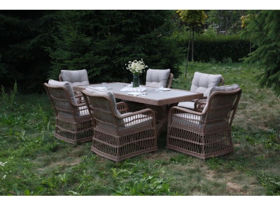 Обеденный комплект ISABELLA из искусственного ротанга в Кургане