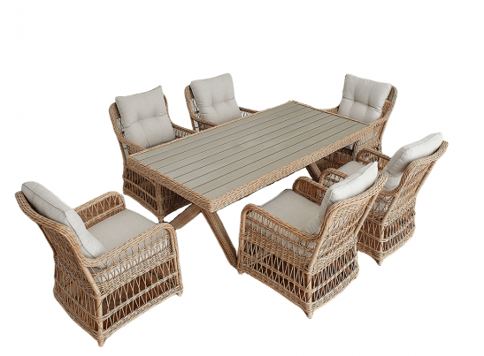 Обеденный комплект ISABELLA из искусственного ротанга в Кургане