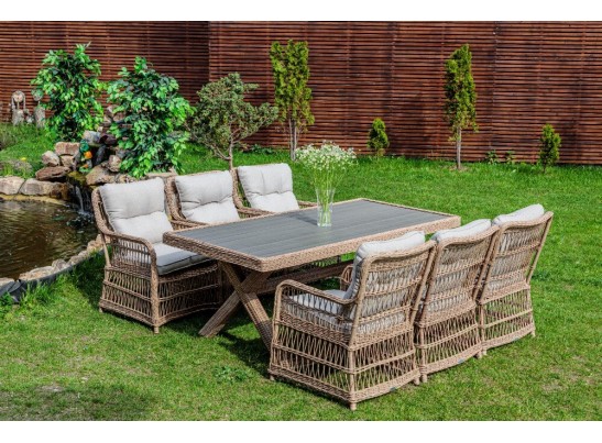 Обеденный комплект ISABELLA из искусственного ротанга в Кургане