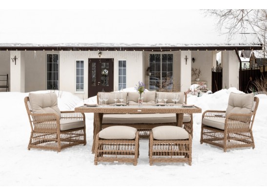 Обеденный комплект ALBERT из искусственного ротанга в Кургане