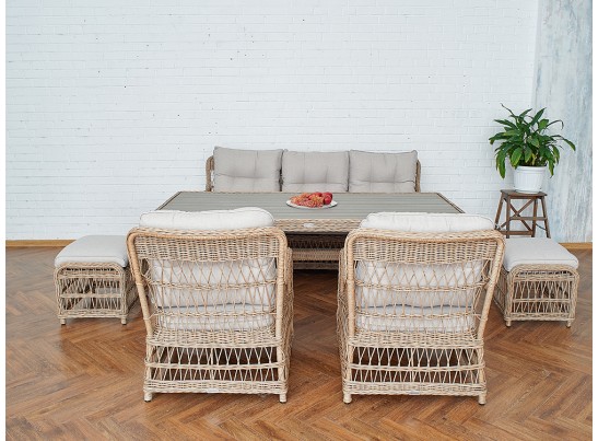 Обеденный комплект ALBERT из искусственного ротанга в Кургане