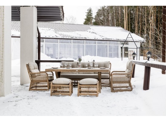 Обеденный комплект ALBERT из искусственного ротанга в Кургане