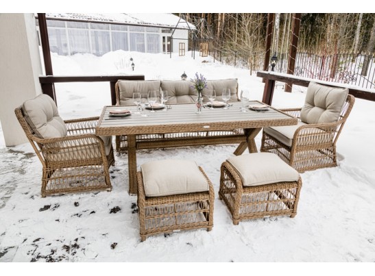 Обеденный комплект ALBERT из искусственного ротанга в Кургане