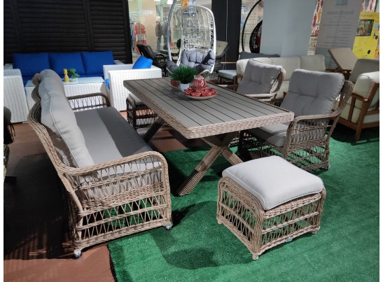 Обеденный комплект ALBERT из искусственного ротанга в Кургане