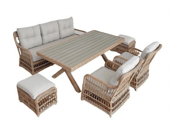 Обеденный комплект ALBERT из искусственного ротанга в Кургане