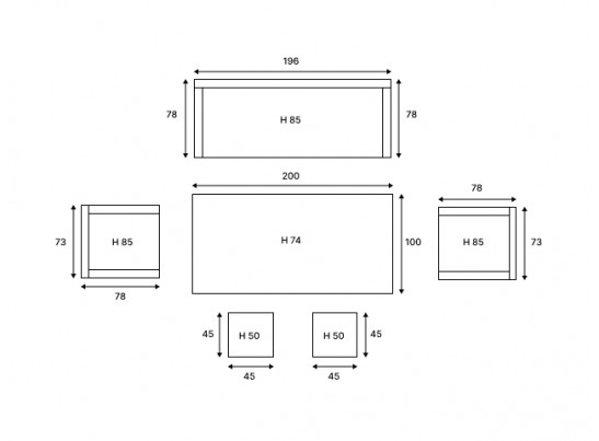 Обеденный комплект ALBERT из искусственного ротанга в Кургане