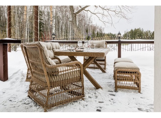 Обеденный комплект ALBERT из искусственного ротанга в Кургане