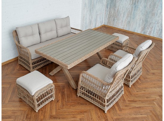 Обеденный комплект ALBERT из искусственного ротанга в Кургане
