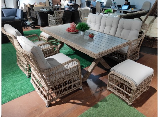 Обеденный комплект ALBERT из искусственного ротанга в Кургане