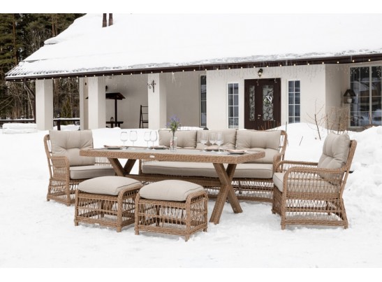 Обеденный комплект ALBERT из искусственного ротанга в Кургане