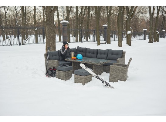 Угловой комплект Genry из искусственного ротанга в Кургане