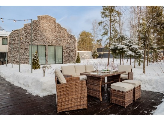 Комплект мебели ZOYA из искусственного ротанга (коричневый) в Кургане