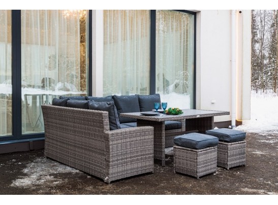 ZORRO серый комплект мебели из искусственного ротанга в Кургане