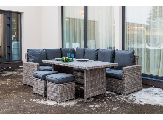 ZORRO серый комплект мебели из искусственного ротанга в Кургане